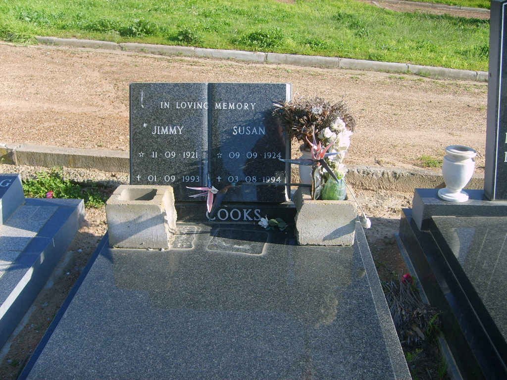 COOKS Jimmy 1921-1993 &amp; Susan 1924-1994