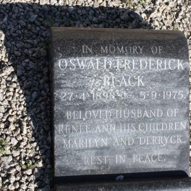 BLACK Philip Andrew 1867-1941 &amp; Martha Wilhelmina DU TOIT 1868-1961 :: BLACK Oswald Frederick 1898-1975
