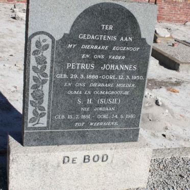 BOD Petrus Johannes, de 1888-1950 &amp; S.H. JORDAAN 1891-1980