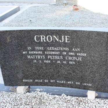 CRONJE Matthys Petrus 1926-1971