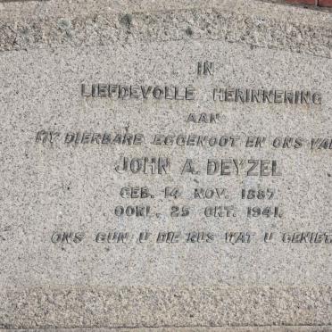 DEYZEL John A. 1887-1941