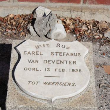 DEVENTER Carel Stefanus, van -1928