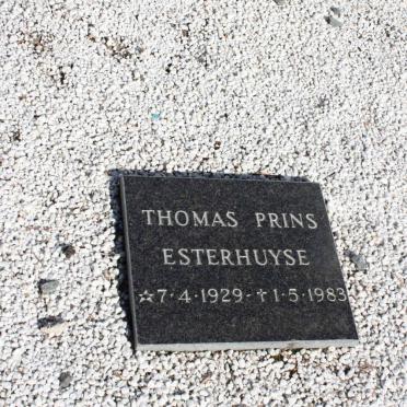 ESTERHUYSE Thomas Prins 1929-1983