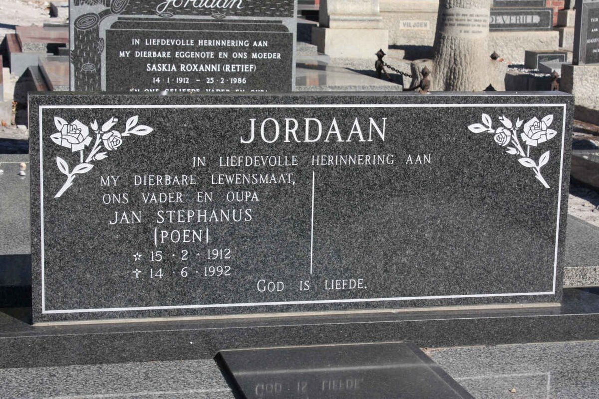 JORDAAN Jan Stephanus 1912-1992