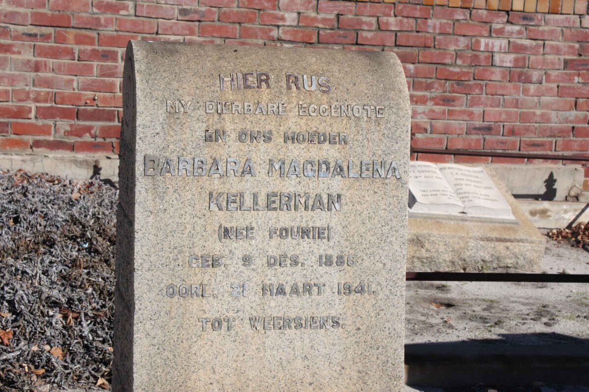 KELLERMAN Barbara Magdalena nee FOURIE 1886-1941