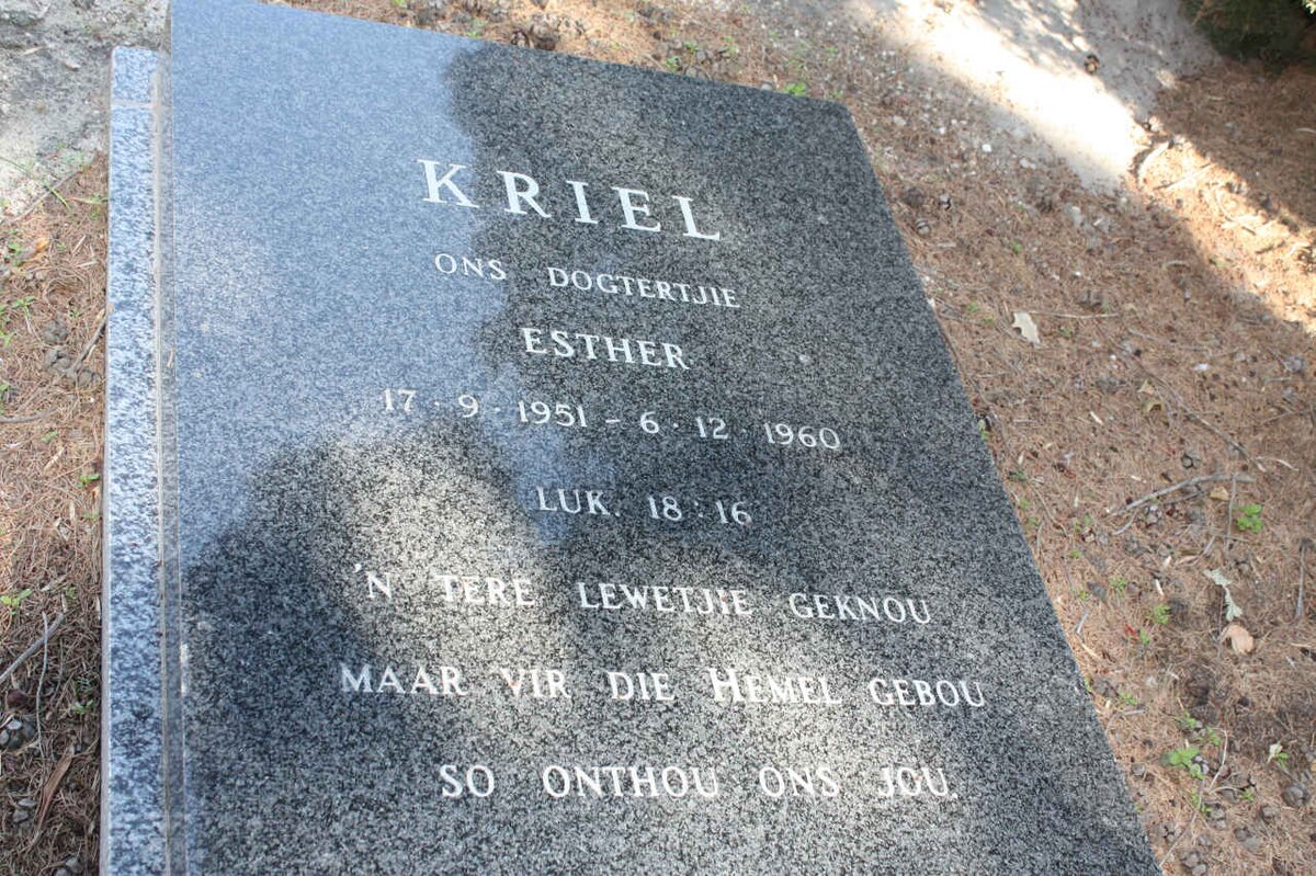 KRIEL Esther 1951-1960