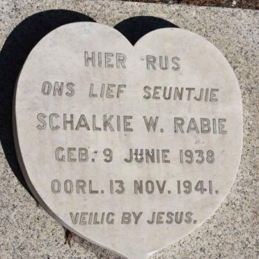 RABIE Schalkie W. 1938-1941