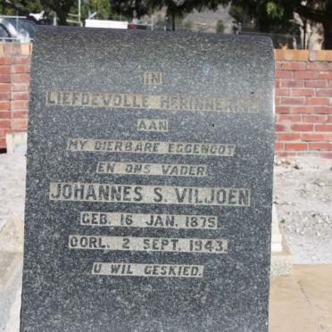 VILJOEN Johannes S. 1875-1943