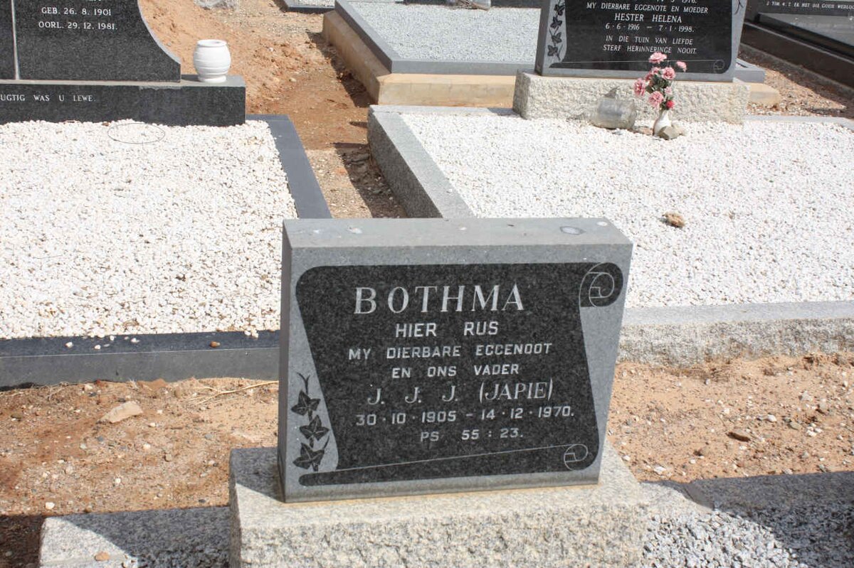 BOTHMA J.J.J. 1905-1970