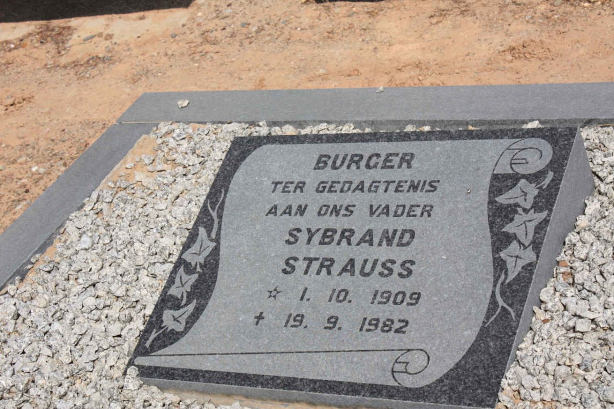 BURGER Sybrand Strauss 1909-1982