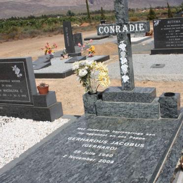 CONRADIE Gerhardus Jacobus 1960-2004