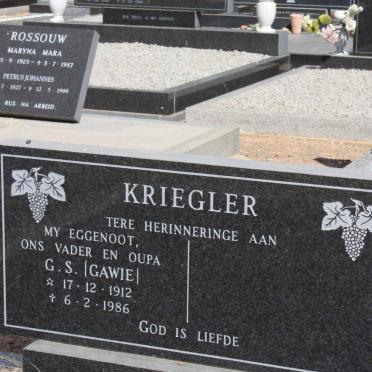 KRIEGLER G.S. 1912-1986