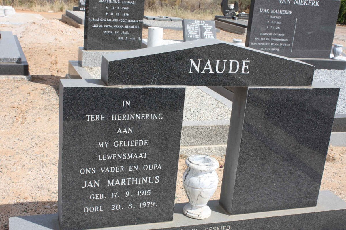 NAUDE Jan Marthinus 1915-1979