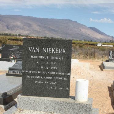 NIEKERK Marthinus, van 1963-1979