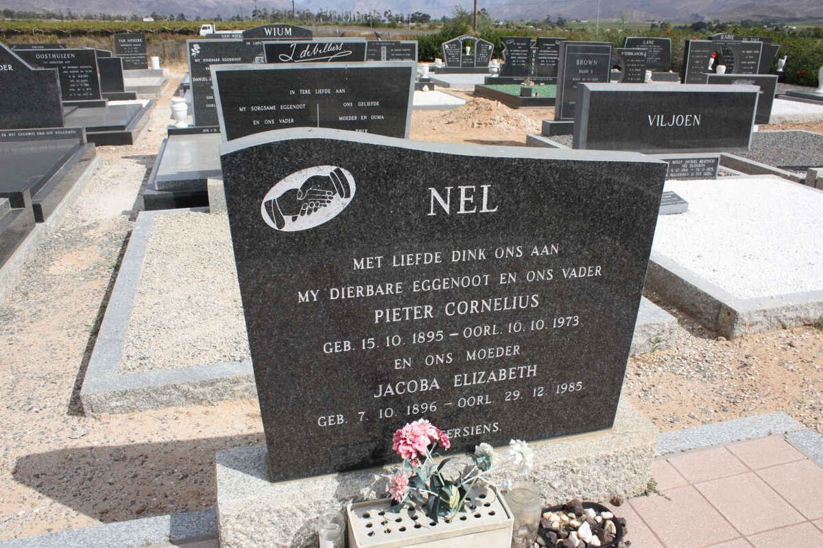 NEL Pieter Cornelius 1895-1973 &amp; Jacoba Elizabeth 1896-1985