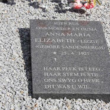 PREEZ Anna Maria Elizabeth, du nee SANDENBERGH 1921-