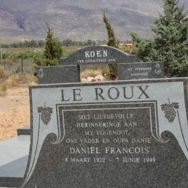ROUX Daniel Francois, le 1922-1999