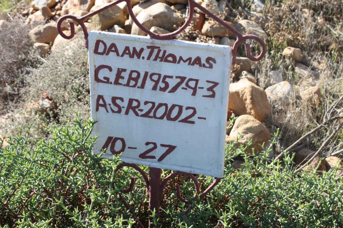 THOMAS Daan 1957-2002