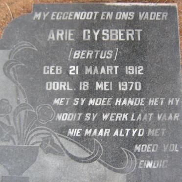 OORDT Arie Gysbert, van 1912-1970 &amp; Helena Maria CLAASSEN 1906-1978