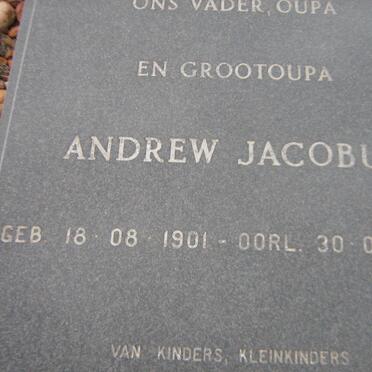 SCOEMAN Andrew Jacobus 1901-1990 &amp; Maria Elizabeth BENEKE 1905-1986