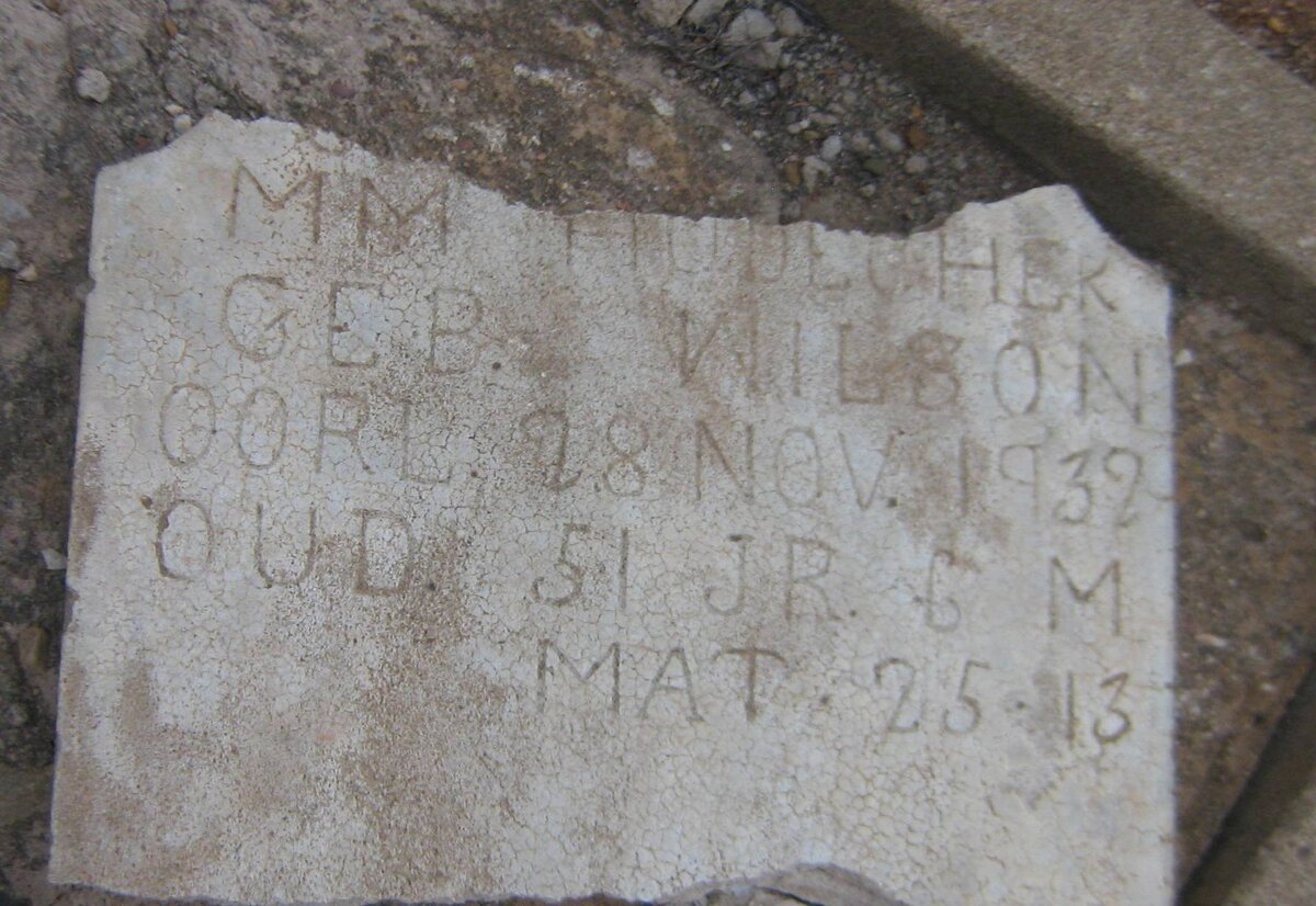 HUDECHER M. M. nee WILSON -1932