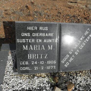 BRITZ Maria M. 1905-1977