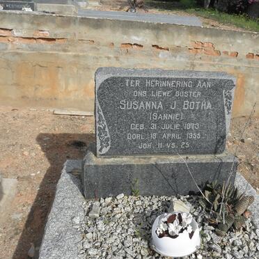BOTHA Susanna J. 1873-1955