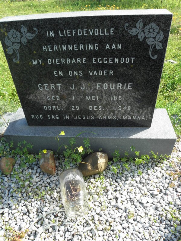 FOURIE Gert J.J. 1881-1948