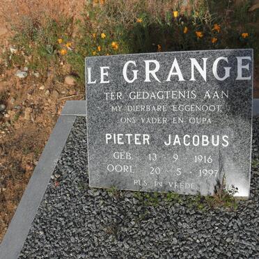 GRANGE Pieter Jacobus, le 1916-1997