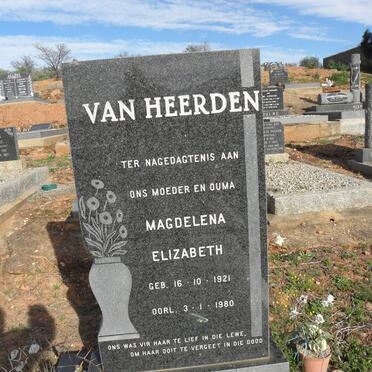 HEERDEN Magdalena Elizabeth, van 1921-1980