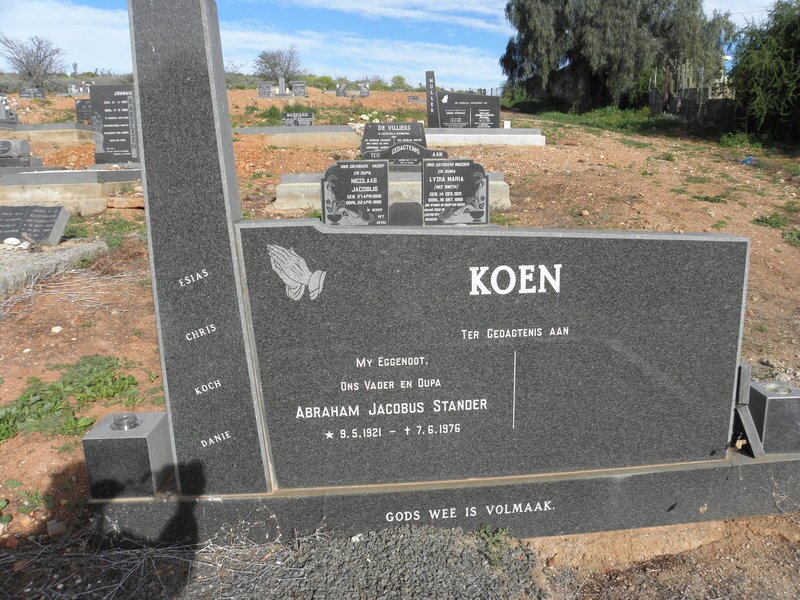 KOEN Abraham Jacobus Stander 1921-1976