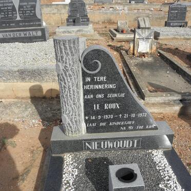 NIEUWOUDT Le Roux 1970-1972