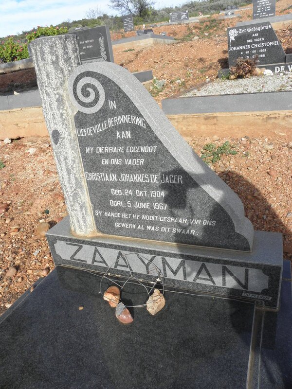ZAAYMAN Christiaan Johannes De Jager 1904-1967