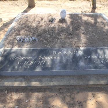 BASSON Albertus Johannes 1912-1981 &amp; Johanna KOCH 1916-1994