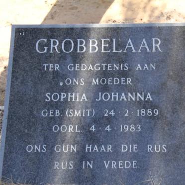 GROBBELAAR Sophia Johanna nee SMIT 1889-1983