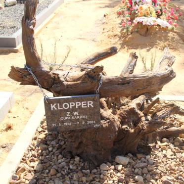 KLOPPER Z.W. 1924-2003