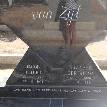 ZYL Jacob Jethro, van 1895-1978 &amp; Elizabeth Gertruida 1886-1973