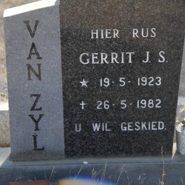 ZYL Gerrit J.S., van 1923-1982