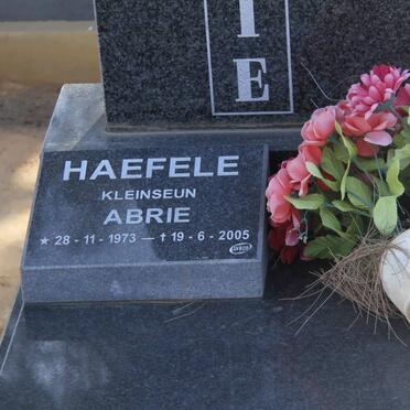 HAEFELE Abrie 1973-2005