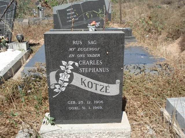 KOTZÉ Charles Stephanus 1906-1969