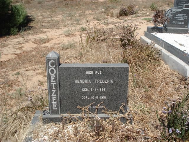 COETZEE Hendrik Frederik 1896-1991