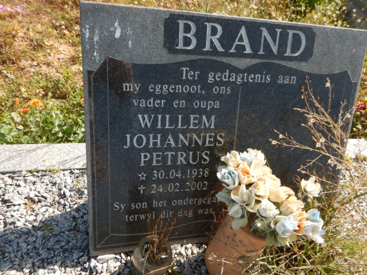 BRAND Willem Johannes Petrus 1938-2002