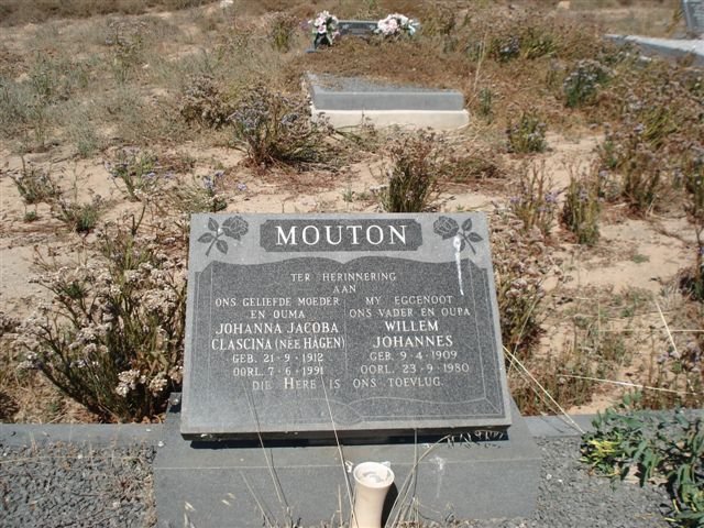 MOUTON Willem Johannes 1909-1980 &amp; Johanna Jacoba Clascina HAGEN 1912-1991