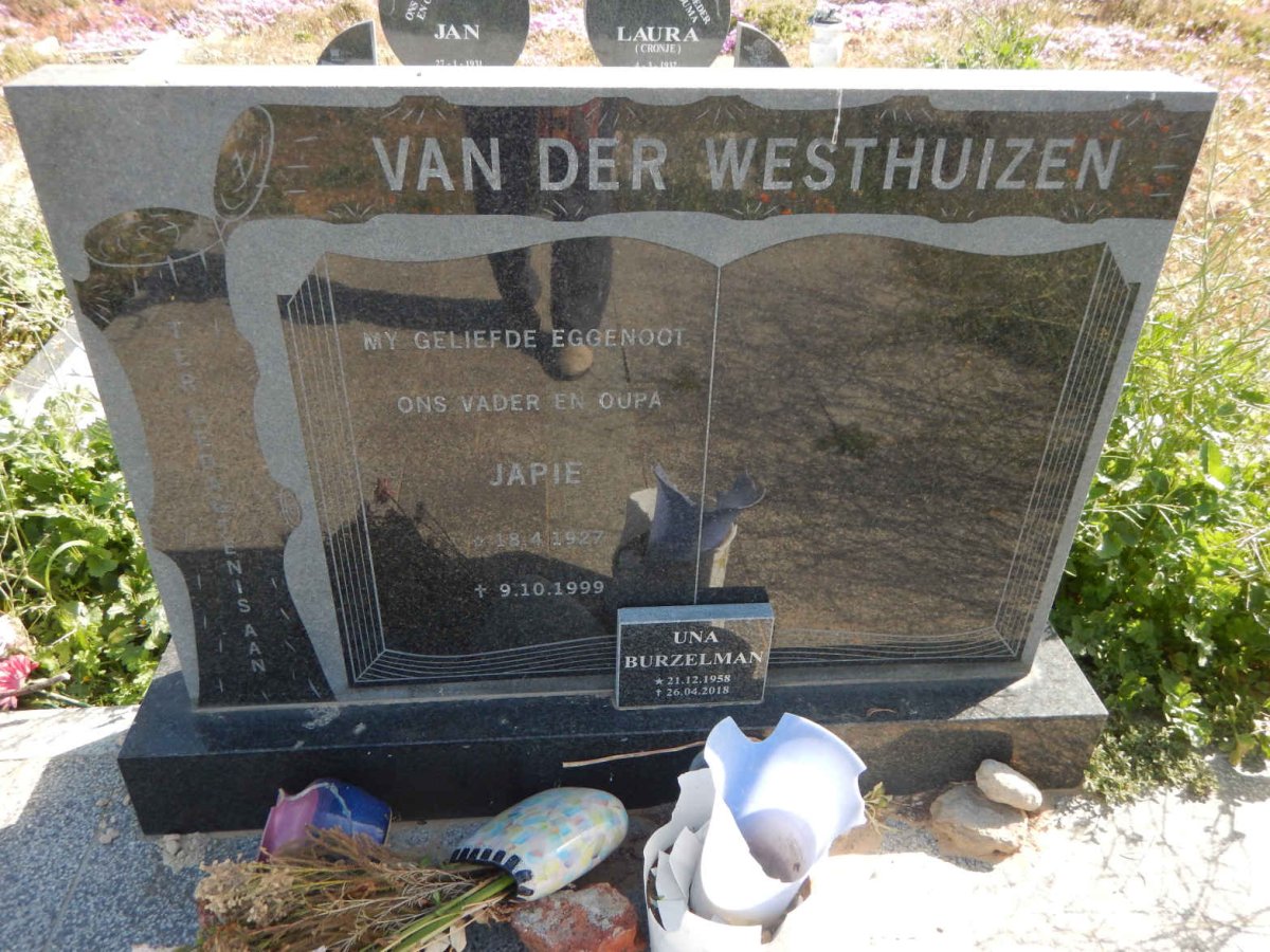WESTHUIZEN Japie, van der 1927-1999 :: BURZELMAN Una 1958-2018
