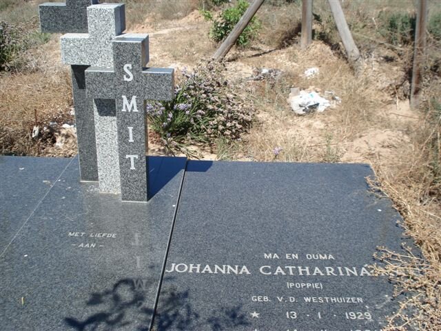 SMIT Johanna Catharina nee V.D. WESTHUIZEN 1929-1991
