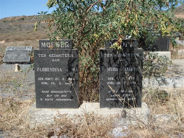 ? Hugo Amos 1882-1951 &amp; Florendina J.M. SMIT 1884-196?