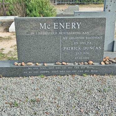 MCENERY Patrick Duncan 1938-2000