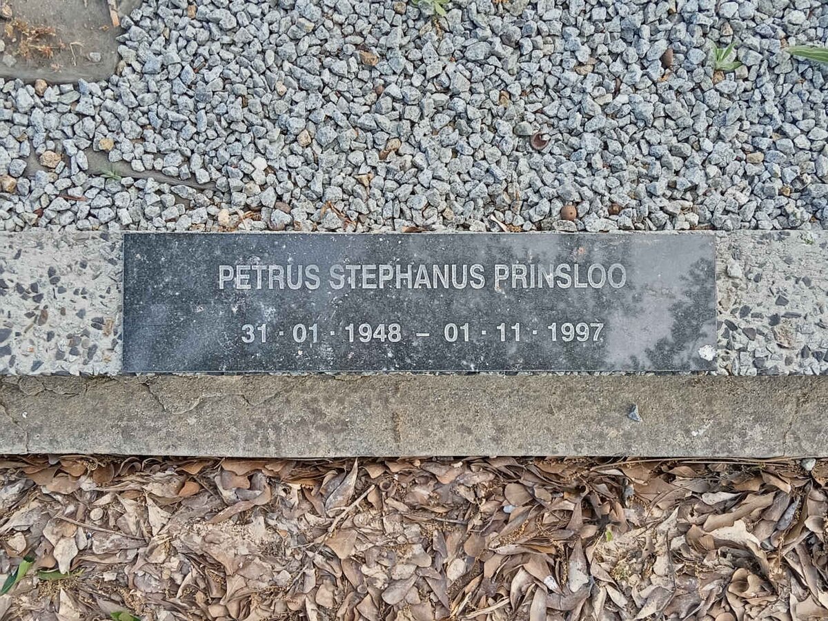PRINSLOO Petrus Stephanus 1948-1997