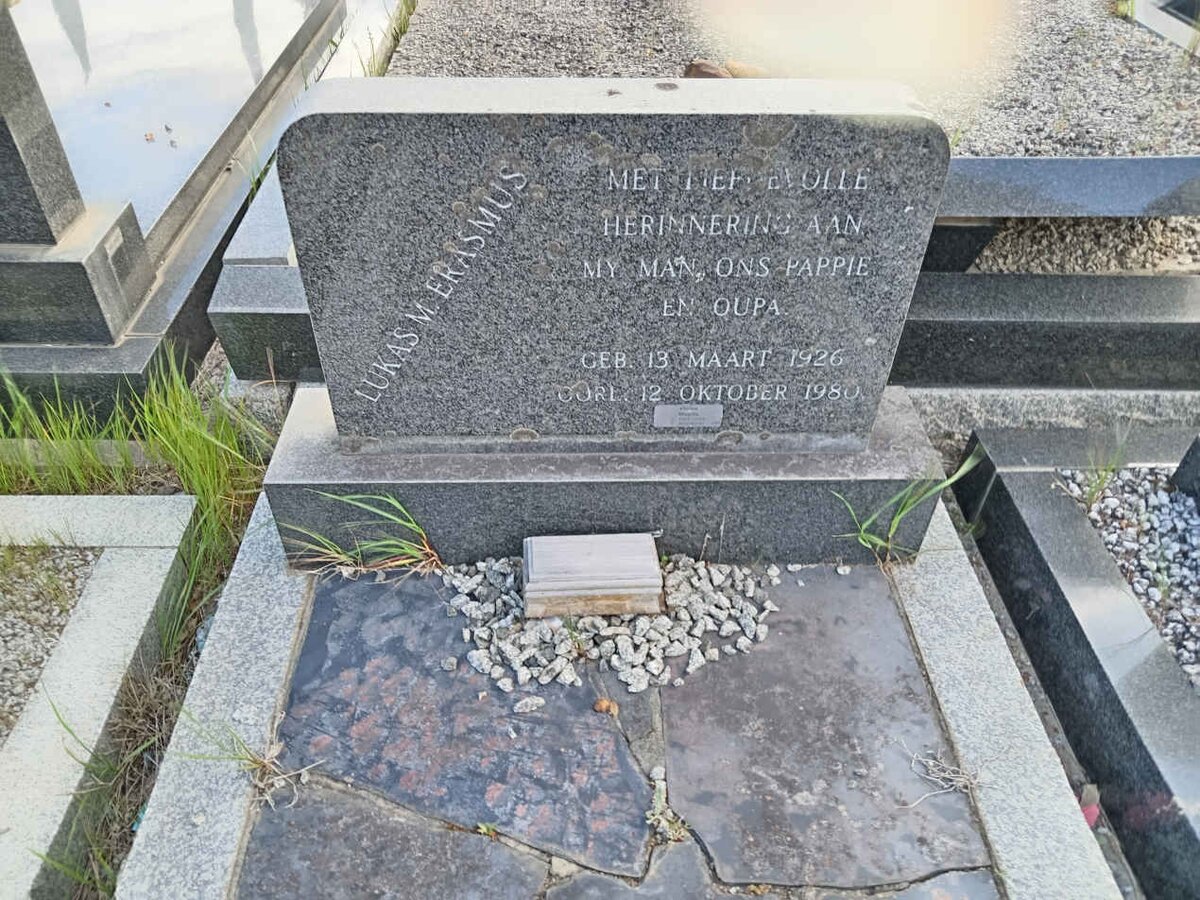 ERASMUS Lucas M. 1926-1980