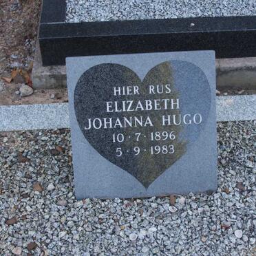 HUGO Elizabeth Johanna 1896-1983
